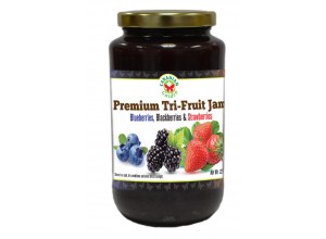 Premium Tri-Fruit Jam: Blueberry, Blackberry & Strawberry 500ml